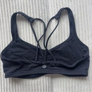 lululemon athletica Strappy Black Sports Bra